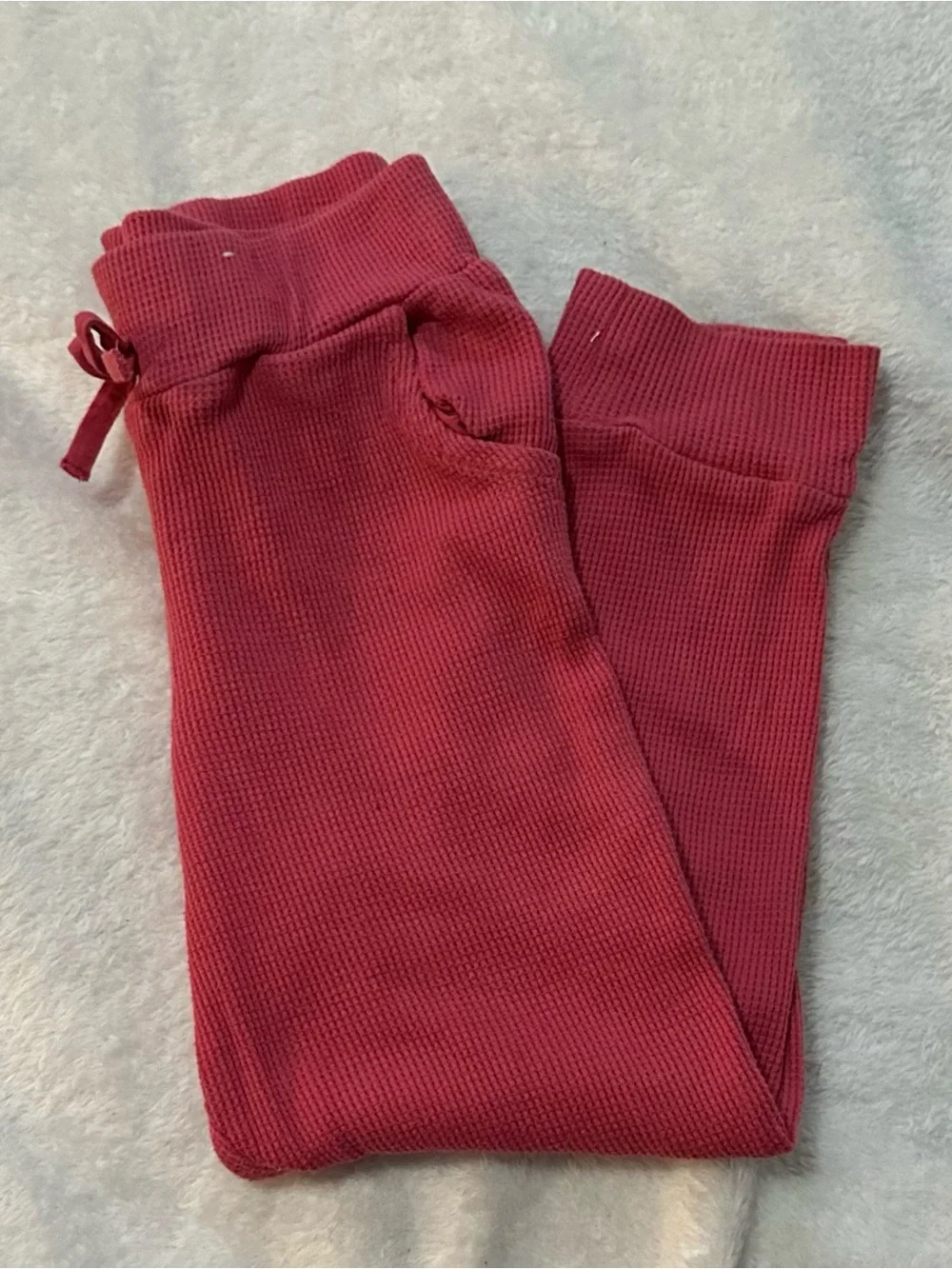 Garanimals Toddler Girls Pink Waffle Knit Thermal Joggers - Size 5T